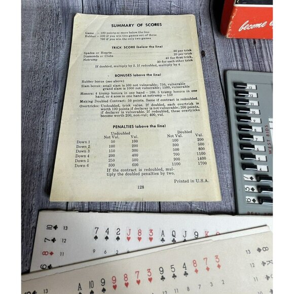 Autobridge PGB Beginners Basic Set Vtg Play Yourself Bridge Game w/ 48 Hands - Picture 6 of 8